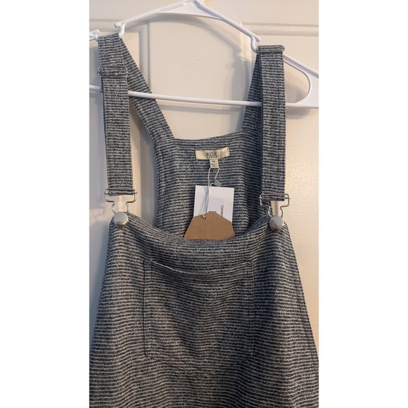 KORI Black and White Overall Romper Shorts, XL, NWT - Picture 7 of 7